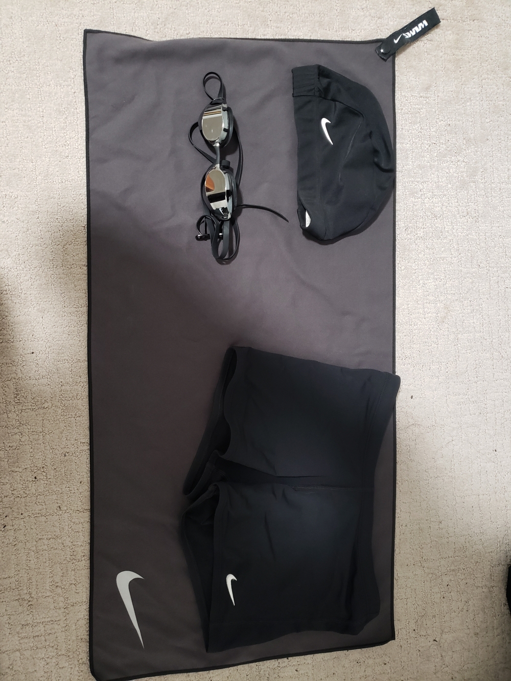Nike Swim Cap Nike Goggles Nike Swim Briefs Nike Towel
